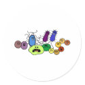 Bacteria stickers