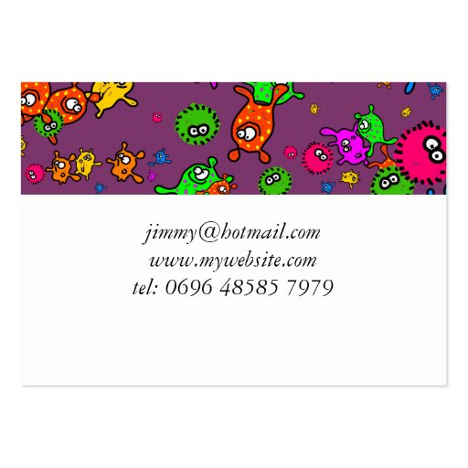 Bacteria Wallpaper Business Cards (back side)