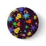 Bacteria Wallpaper Pinback Button