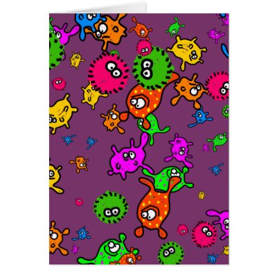 Bacteria Wallpaper Card by prawny