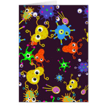 Bacteria Wallpaper Greeting Card