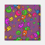 Bacteria Wallpaper Fridge Magnet