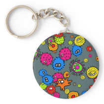Bacteria Wallpaper Keychain