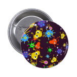Bacteria Wallpaper Pinback Button