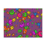 Bacteria Wallpaper Post Cards