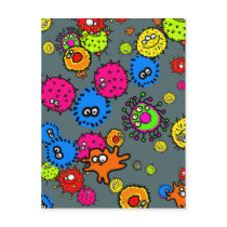 Bacteria Wallpaper Post Cards