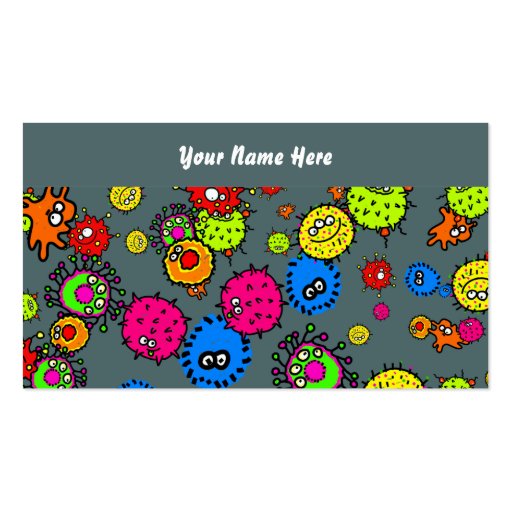 Bacteria Wallpaper, Your Name Here Business Card (front side)