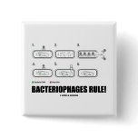 Bacteriophages Rule! (Bacteria Virus DNA) Button