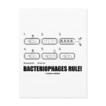 Bacteriophages Rule! (Bacteria Virus DNA) Postcard