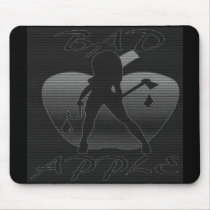 BAD APPLE CHROME MOUSEPAD by Baysideimages BAD APPLE CHROME MOUSEPAD