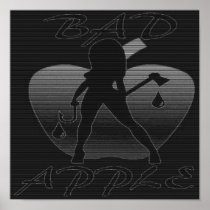 BAD APPLE CHROME POSTER
