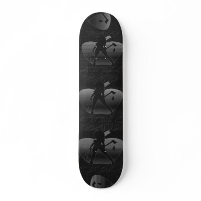BAD APPLE CHROME SKATEBOARD by Baysideimages