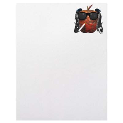 Bad Apple Letterhead Design by Violentville