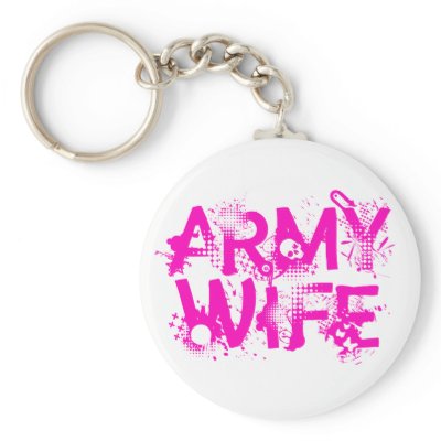 Bad Ass Army Wife Keychain by mrshooah
