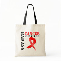 Bad Ass Blood Cancer Survivor bags by cancerapparel Bad Ass Blood Cancer Survivor bags