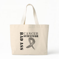 Bad Ass Brain Cancer Survivor bags by cancerapparel Bad Ass Brain Cancer Survivor bags