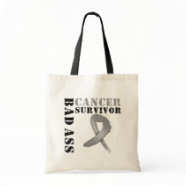 Bad Ass Brain Cancer Survivor bags by cancerapparel Bad Ass Brain Cancer Survivor bags