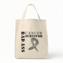 Bad Ass Brain Cancer Survivor bags by cancerapparel Bad Ass Brain Cancer Survivor bags