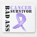 Bad Ass Cancer Survivor mousepads