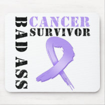 Bad Ass Cancer Survivor mousepads by cancerapparel Bad Ass Cancer Survivor mousepads