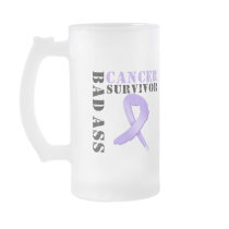 Bad Ass Cancer Survivor mugs by cancerapparel Bad Ass Cancer Survivor mugs