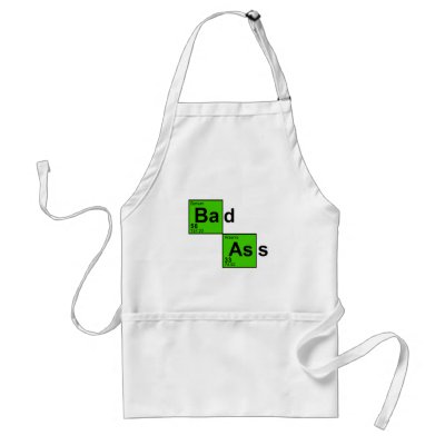 Bad Ass Chemistry Aprons by Gametique