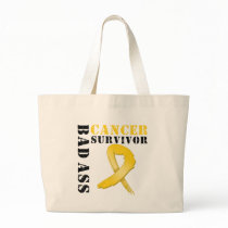Bad Ass Childhood Cancer Survivor bags by cancerapparel Bad Ass Childhood Cancer Survivor bags