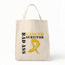 Bad Ass Childhood Cancer Survivor bags by cancerapparel Bad Ass Childhood Cancer Survivor bags
