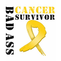 Bad Ass Childhood Cancer Survivor t-shirts