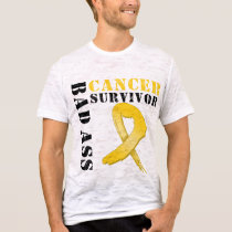 Bad Ass Childhood Cancer Survivor t-shirts