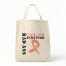 Bad Ass Endometrial Cancer Survivor bags by cancerapparel Bad Ass Endometrial Cancer Survivor bags