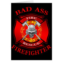 Bad Ass Firefighter Cards