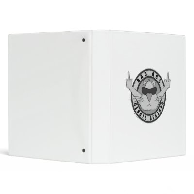 Bad Ass Gerbil Designs 3 Ring Binder by bshull17
