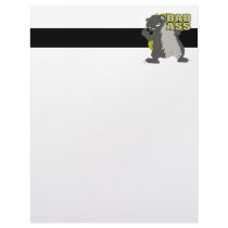 bad ass honey badger letterhead template