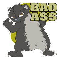 bad ass honey badger acrylic cut out