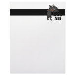 bad ass honey badger with a gun letterhead