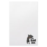 bad ass honey badger with a gun customized stationery