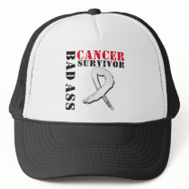Bad Ass Lung Cancer Survivor hats by cancerapparel Bad Ass Lung Cancer Survivor hats