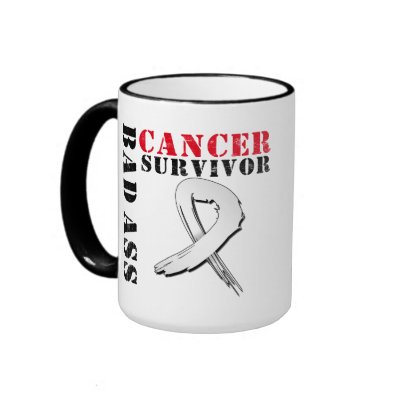Bad Ass Lung Cancer Survivor coffee mug