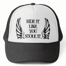 BAD ASS MOTORCYCLE WINGS hats by alittleblack BAD ASS MOTORCYCLE WINGS hats