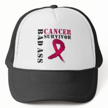 Bad Ass Multiple Myeloma Survivor Trucker Hats