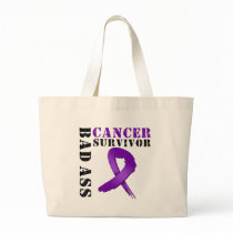 Bad Ass Pancreatic Cancer Survivor bags by cancerapparel Bad Ass Pancreatic Cancer Survivor bags