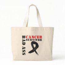 Bad Ass Skin Cancer Survivor bags by cancerapparel Bad Ass Skin Cancer Survivor bags