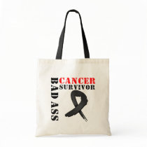 Bad Ass Skin Cancer Survivor bags by cancerapparel Bad Ass Skin Cancer Survivor bags