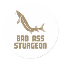 Bad Ass Sturgeon Stickers