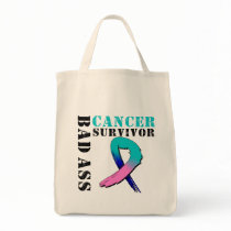 Bad Ass Thyroid Cancer Survivor bags by cancerapparel Bad Ass Thyroid Cancer Survivor bags