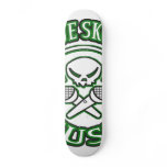 bad azz skull tRUE sKOOL lOGO Skate Board Deck