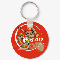 Bad Baby Skateboard Monkey keychains by ZazzIt Bad Baby Skateboard Monkey keychains
