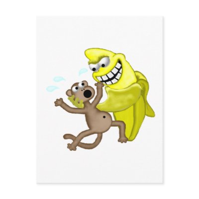bad banana post card by pattycake