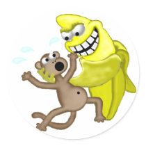 bad banana stickers by pattycake bad banana stickers